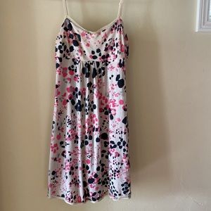 RARE Cosabella chemise print with upper lining pink, black, white. M.
